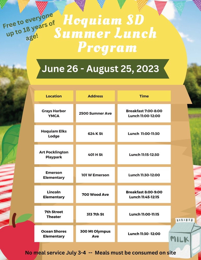 Summer Lunch Program Flyer