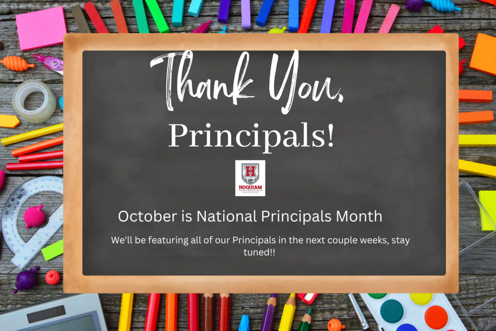 Thank you Principals- Principal Month