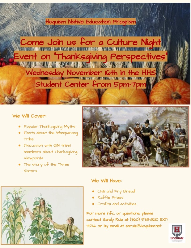 Culture Night Flyer November 2022 | Central Elementary
